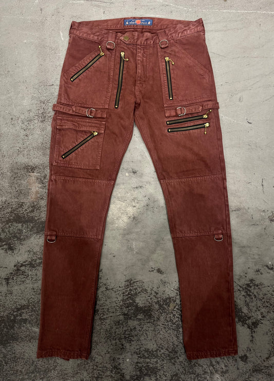 BLACKMEANS 5 Zip Moto Denim