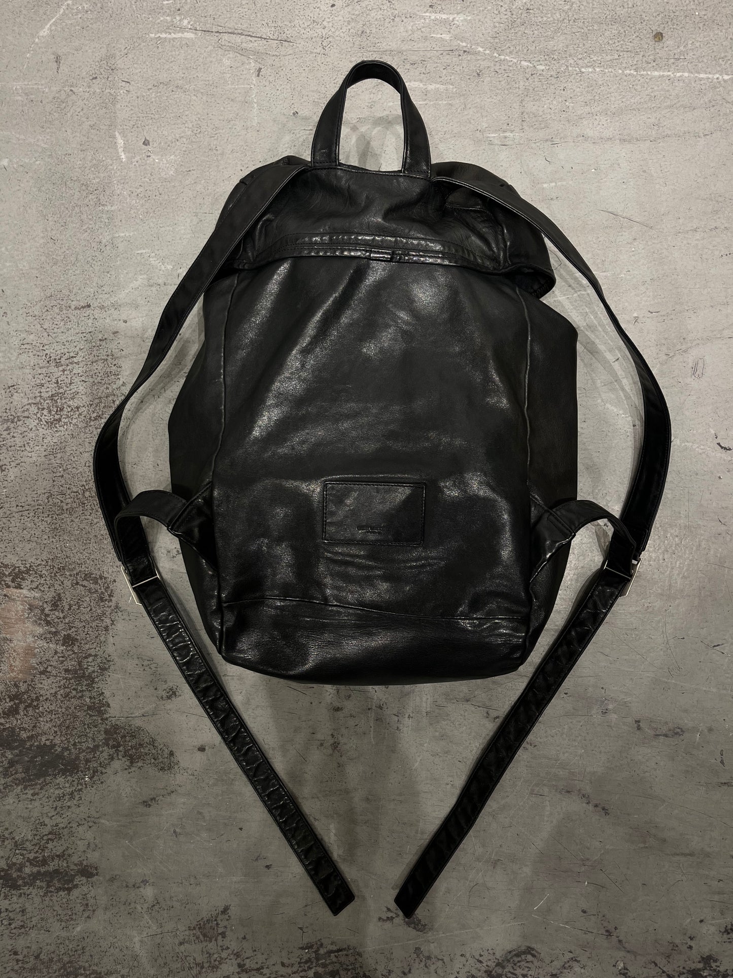 SAINT LAURENT FW15 By Hedi Slimane Leather Backpack