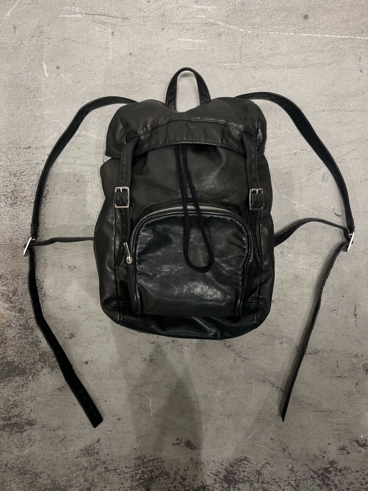 SAINT LAURENT FW15 By Hedi Slimane Leather Backpack