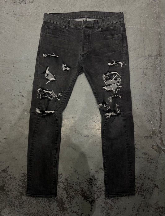 BALMAIN AW13 by Decarnin Distressed Denim