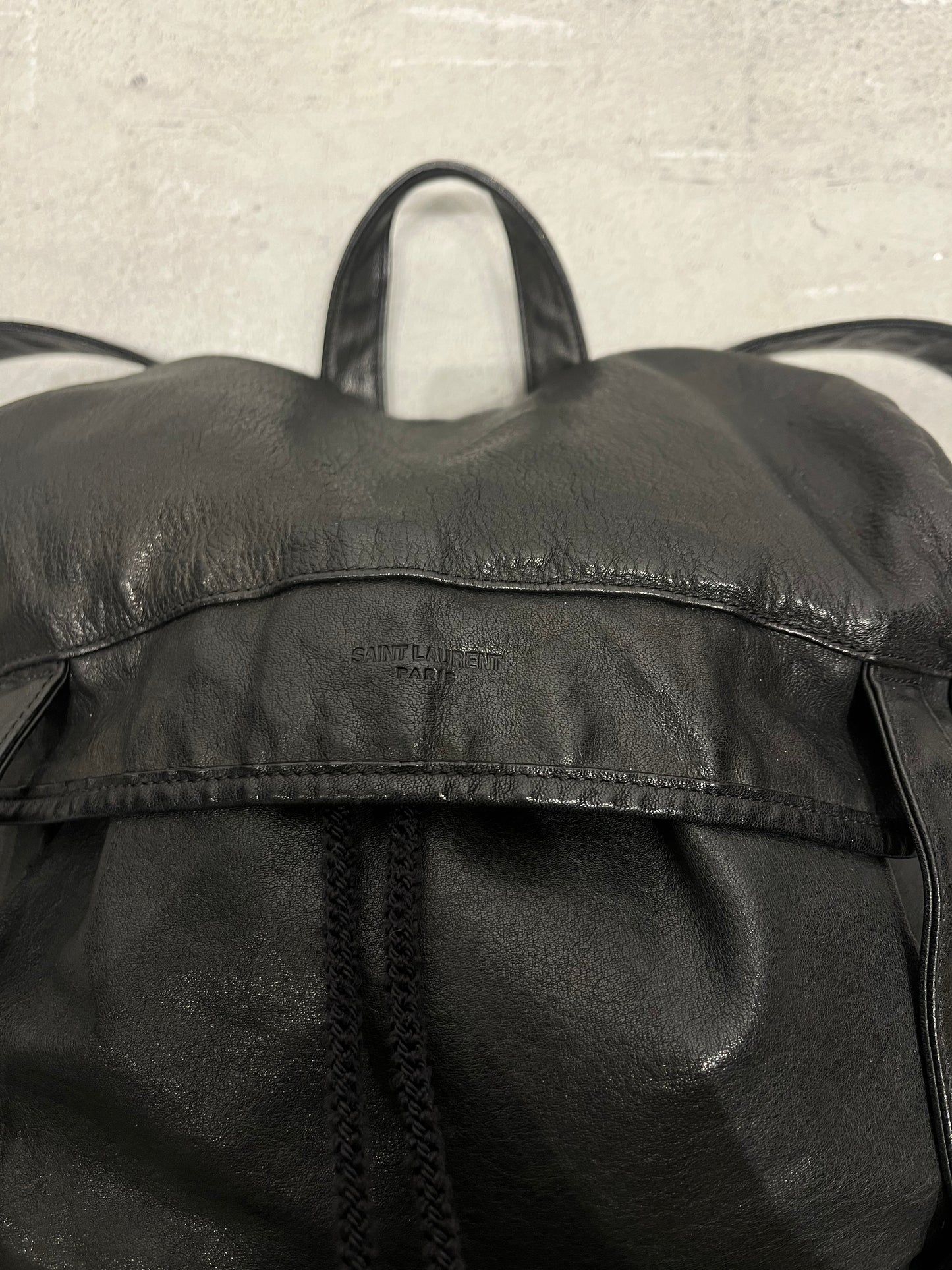 SAINT LAURENT FW15 By Hedi Slimane Leather Backpack