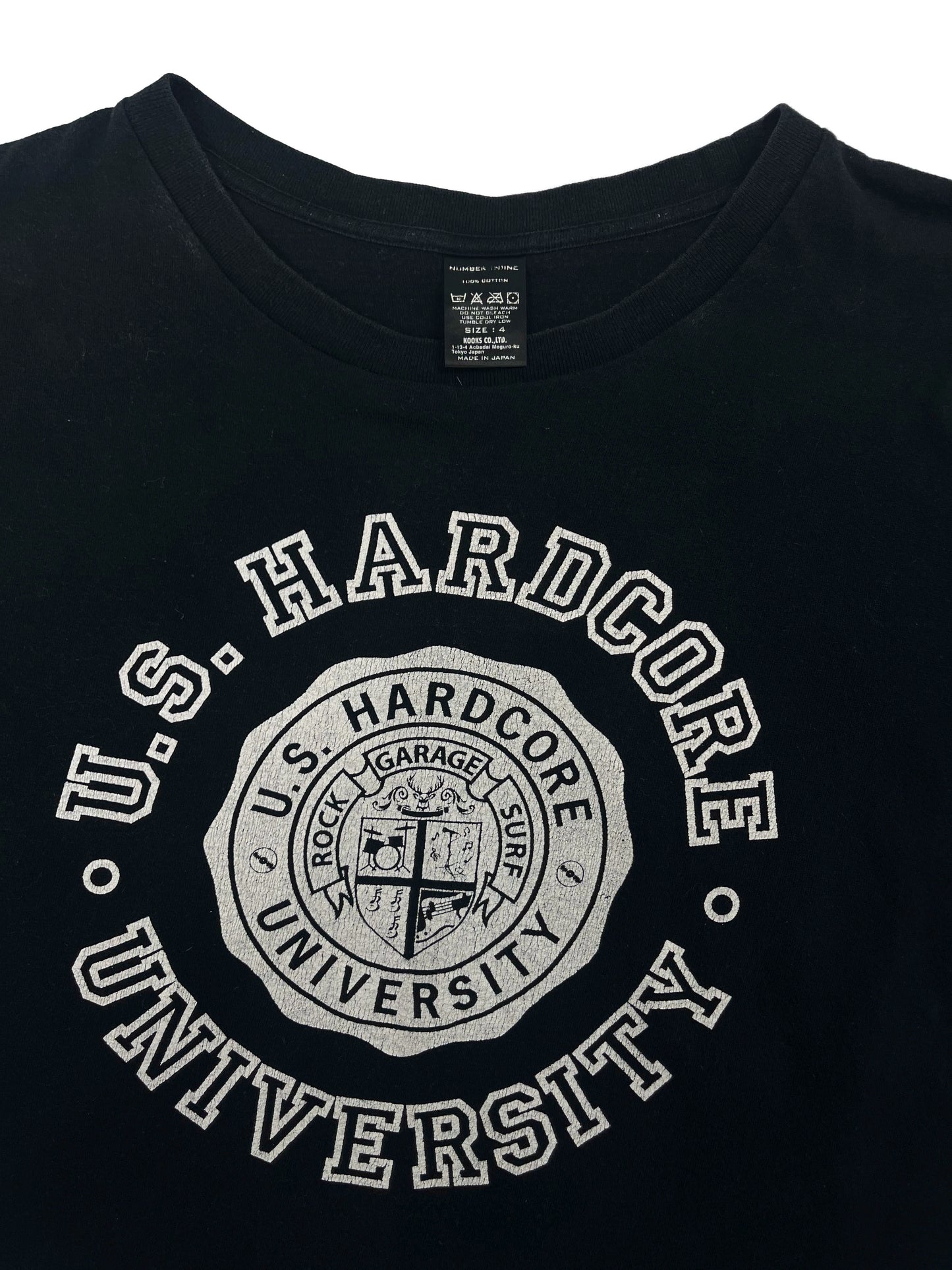 Number (N)ine AW08 U.S Hardcore University T-Shirt